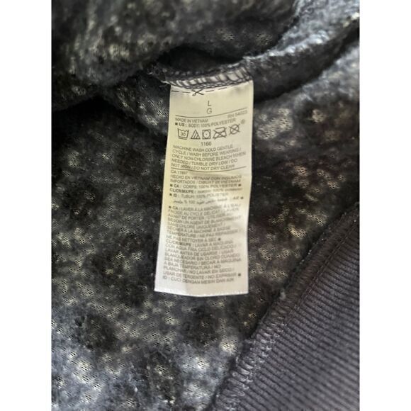 Old Navy blue fuzzy long‎ sleeve shirt size large - Picture 4 of 7